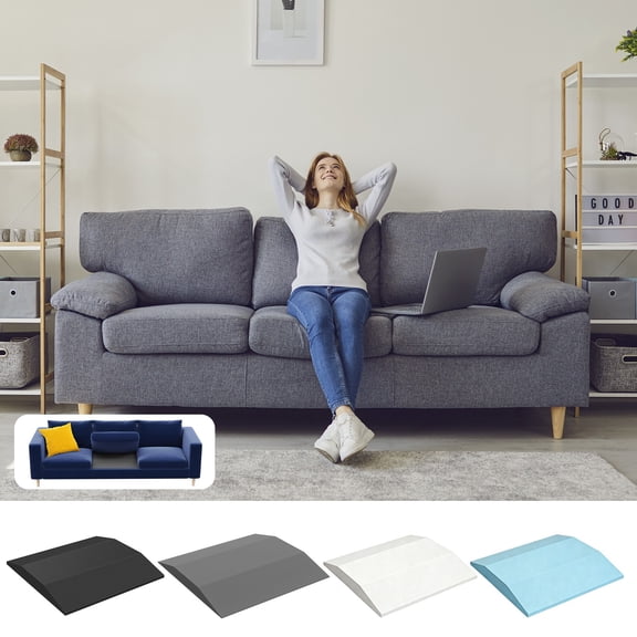 High-Density Trapezoidal Foam Sofa Cushion Support Insert, Comfort Upgrade for Sagging Seat Pads, Suitable for Chairs, Sofas and Lounges, Foam Insert that Restores Cushion Firmness, 20*20*2in, Gray