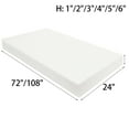 thumbnail image 1 of High Density Upholstery Foam Seat Sofa Cushion Replacement Sheets Foam Padding 4"x24"x72", 1 of 7