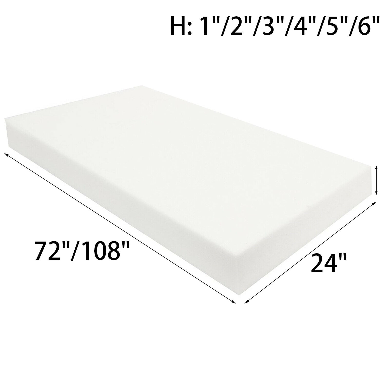 High Density Upholstery Foam Seat Sofa Cushion Replacement Sheets Foam
