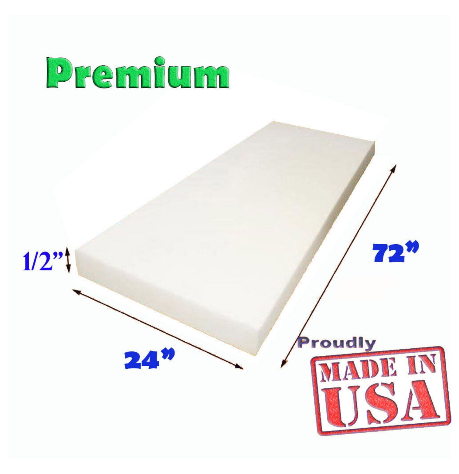 High Density Upholstery Seat Foam Cushion Replacement Per Sheet