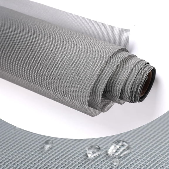 High Density dustproof and Pollen Proof net Window Screen mesh roll Used to Replace Screen Windows and Doors (Grey high-Density mesh,394''37''(100095cm)
