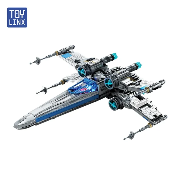 High-Detail 1271PCS X-Wing Fighter Building Kit Collectible Display Model STEM Educational Bricks Perfect Gifts for Kids Boys