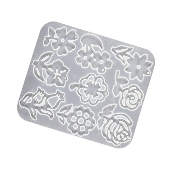 High Detail Rose Leaf Flower Silicone Molds Handmade Accessories Mold For Resin Jewelry Making And Craft Projects