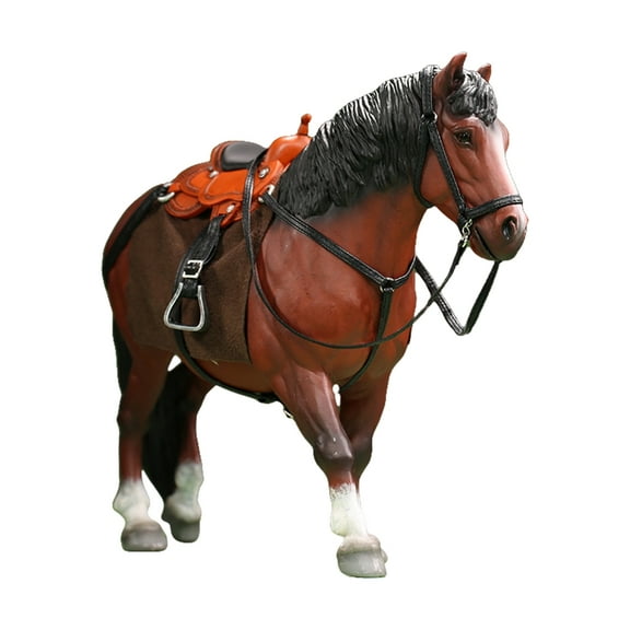 High Detailed 1/12 Miniature Pack Horse Model Figurine Bathorse Figure For Museums And Theme Scene Displaying