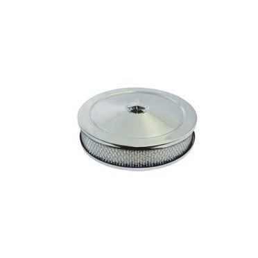 10 Inch High Dome Air Cleaner Assembly - Chrome Raised Base For 5.12" Carb Flange