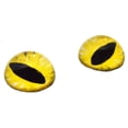 thumbnail image 1 of High Domed Bright Yellow Cat or Dragon Glass Eyes, 1 of 3