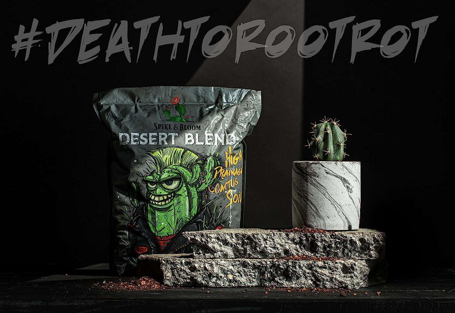 High Drainage Cactus Soil Potting Mix with Mycorrhizal Fungi - 8 Pounds ...