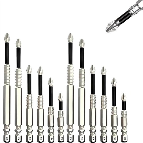 High Drill Bit Set, 2025 Durability Drill Bit Set, Anti-Slip Electric Set(6PCS*2)