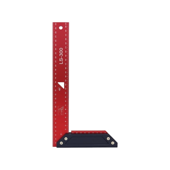 High Durability Aluminum Alloy Framing Square Measuring Tool with Clear Scale for Professional Carpentry Furniture Maker