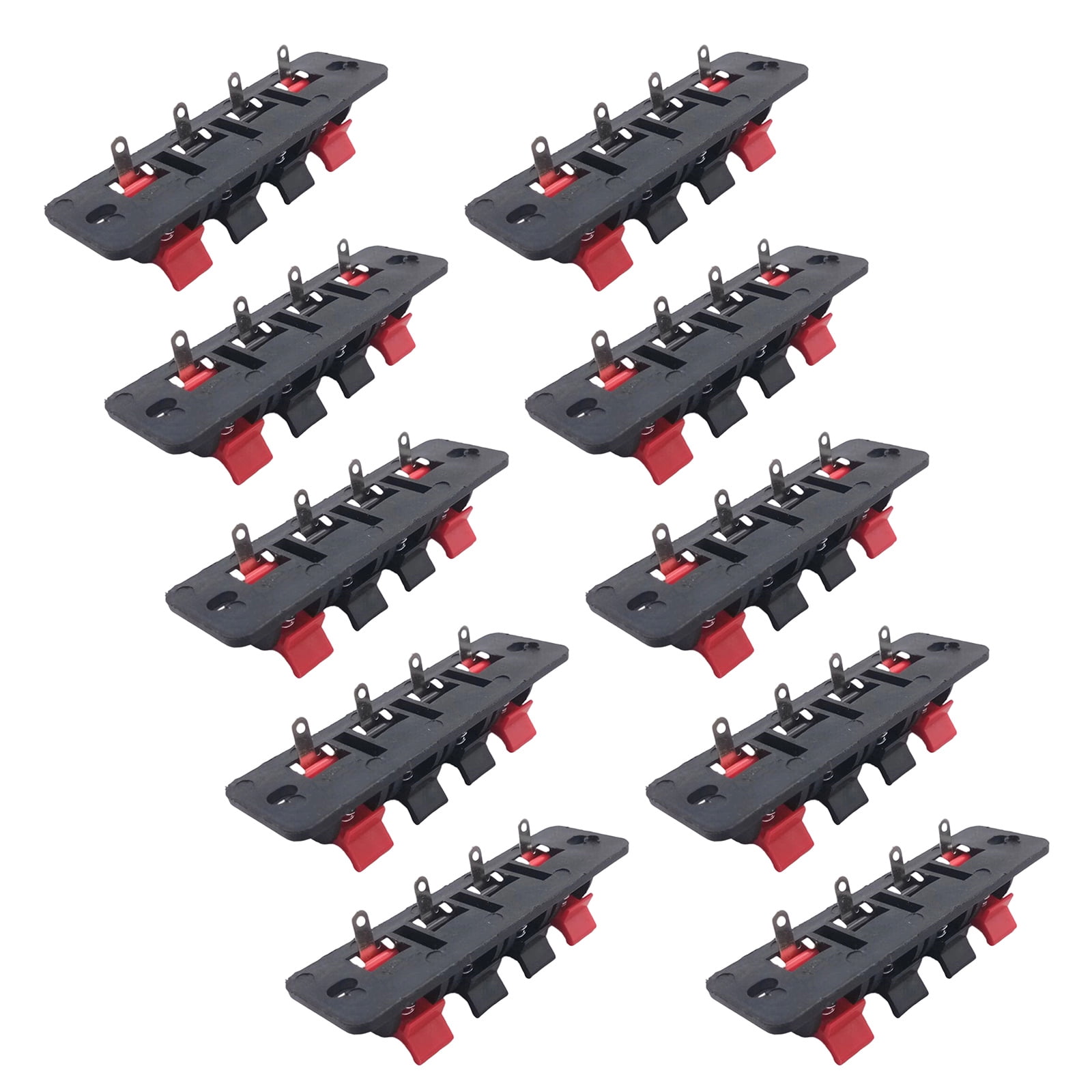 Spring Clip Terminals High Durability Plastic Auditory Terminals Clip 4Pin Spring Loads ...