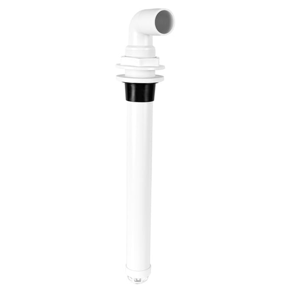 High Durability White PVC Overflows Drain Tube Suitable for 1-1/2 Inch Thru Hull Fittings Applications For Boats