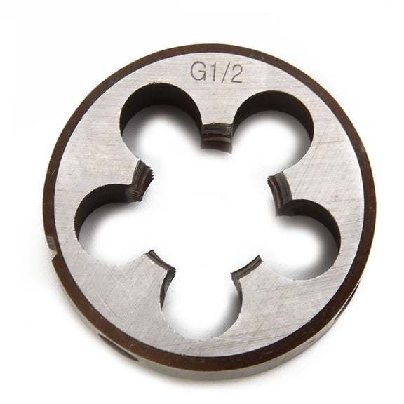 High Duty Pipe Thread Round Dies for BSP 1/8 1/4 3/8 1/2 3/4 HSS High Speed Steel