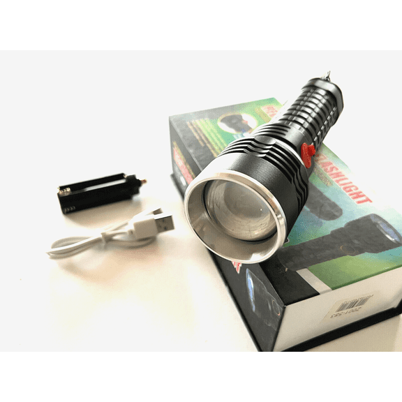 High Duty Rechargeable Flashlight USB Charging 800-1000 Lumens Aluminum Alloy