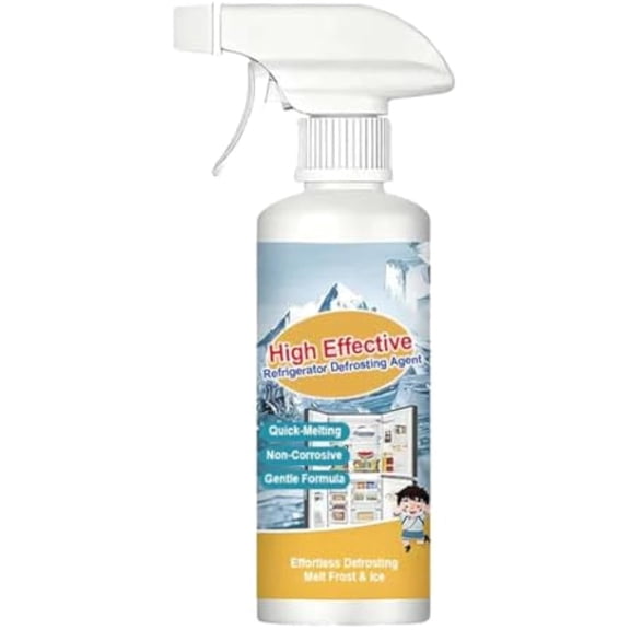 High Effective Refrigerator Defrosting Agent, Highly Effective Defrosting Spray for Refrigerators, Freezer Defroster (1, 280ml)