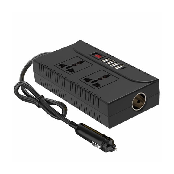 High Efficiency 12V/24V to 110V/220V AC Power Converters for Vehicle Use Featuring Overloads Short Circuit Protections