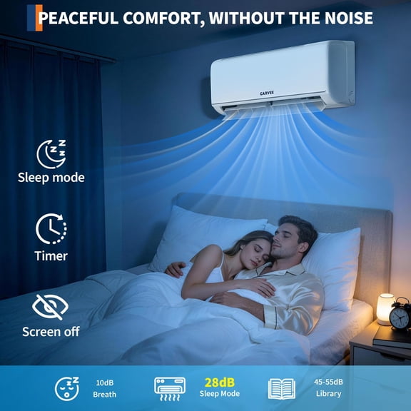 High-Efficiency 18,000 BTU Mini Split AC & Heat Pump 19 SEER2 WiFi Smart System, WiFi Smart Control, Ideal for Home Comfort