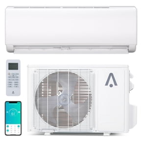 High-Efficiency 2 Ton 24000 BTU Ductless Mini Split Air Conditioner & Heat Pump - 21 SEER2 Inverter, Smart WiFi, Alexa, 4-in-1 Cooling & Heating for Rooms up to 1500 Sq.Ft, 208-230V, US Standard