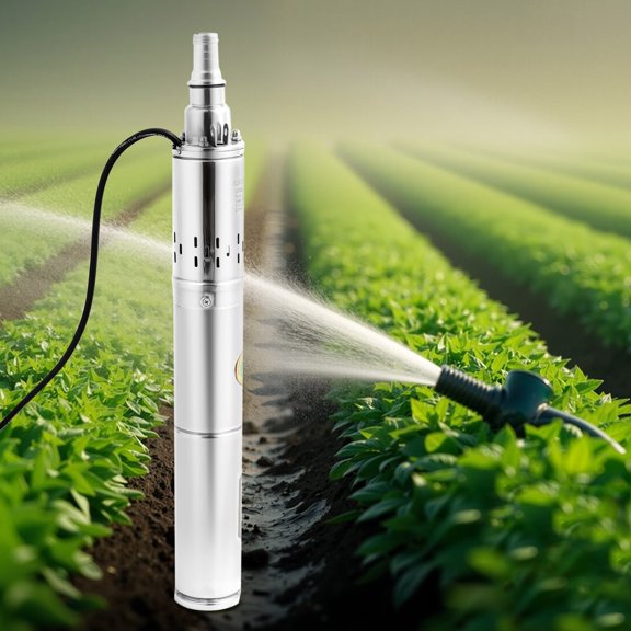 High Efficiency 24V 370W Solar Deep Well Submersible Pump Low Noise For Agriculture Irrigation