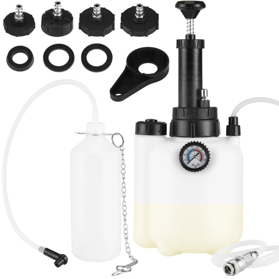 High Efficiency 3 Liter Manual Brake Fluid Bleeding Pumps Set For Safe Brake Systems Care