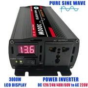 High Efficiency 3000W Pure Sine Wave Power Inverter for Solar Panel, Home,