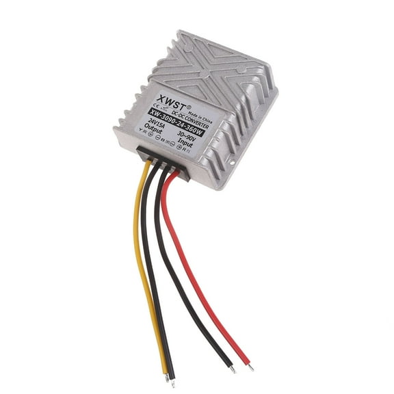 High Efficiency 30V-90V to 24V Converter Waterproof 8A/12A/15A/20A/24A Output Voltage Regulator for Car Truck Vehicles
