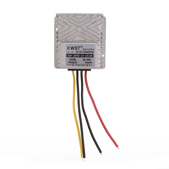 High Efficiency 30V-90V to 24V Converter Waterproof 8A/12A/15A/20A/24A Output Voltage Regulator for Car Truck Vehicles