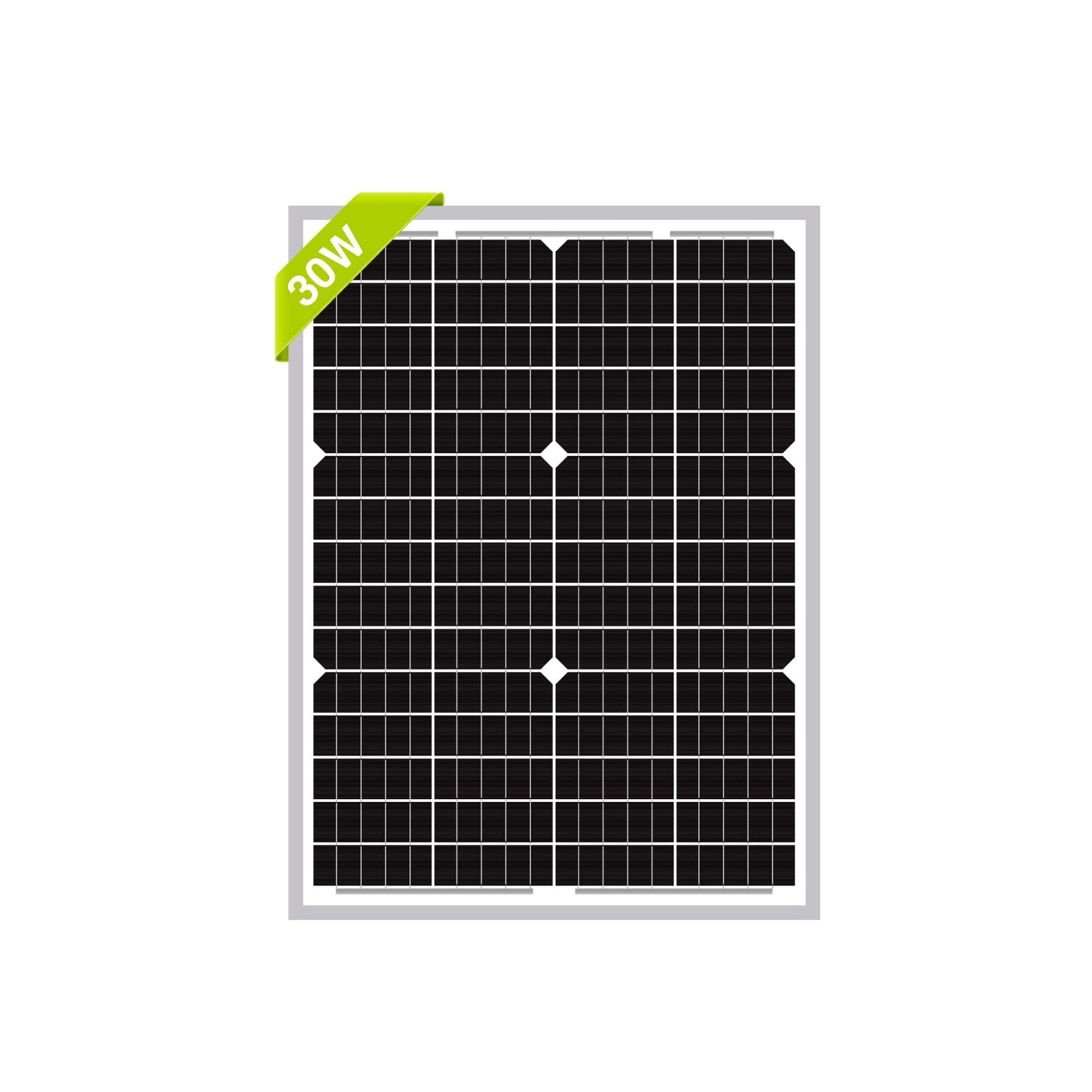 High-Efficiency 30W 24V Monocrystalline Solar Panel for Off-Grid Charging