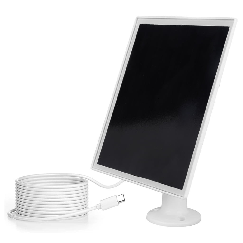 High Efficiency 6W 5V Solar Panel for Security Camera Charging with Type C Port