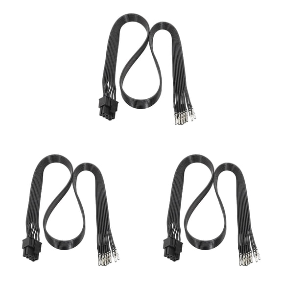 High Efficiency 8Pin (6+2) Male PCIe Cable Male PCIExpress Power Cable for Graphics Card Tinned Copper Cores Wire