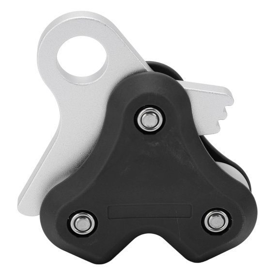 High-Efficiency Aluminum Alloy Pulley Scuba Diving Buoy with Metal Rope Retractor - Black Diving Accessory