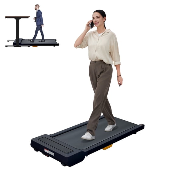 High-Efficiency Brushless Motor Treadmill with LED Display and Countdown Modes, Compact Design, Supports 275lbs Capacity, Ideal for Home Fitness Black ABS+Steel(Q235)