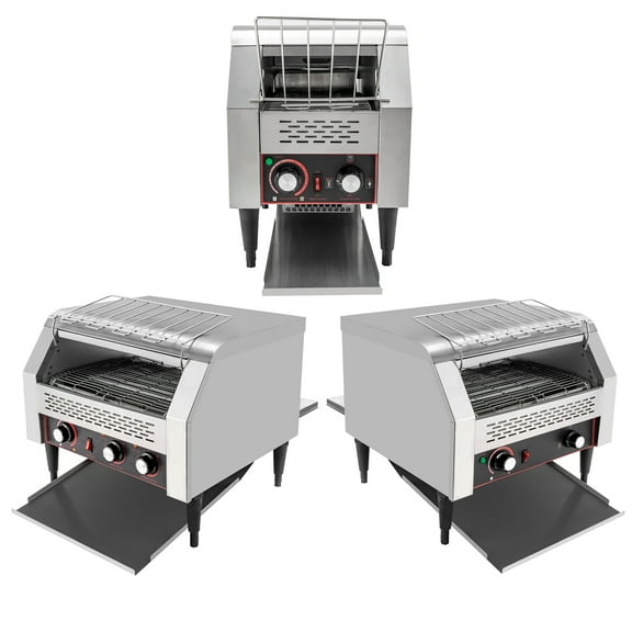 High Efficiency Commercial Conveyor Toaster with 7 Speeds and 3 Modes, 150-450 Slices per Hour, Ideal for Cafes, Buffets, and Coffee Shops