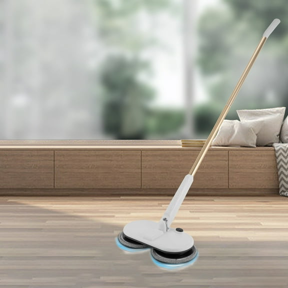 High-Efficiency Cordless Mop, 150rpm Rotational Speed, Adjustable Height, Includes 4 Pads, Ideal for Quick and Thorough Home Cleaning