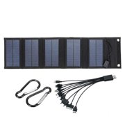 Foldable Solar Panel, Waterproof Lightweight Monocrystalline Silicon Outdoor Charger for Stable Performance