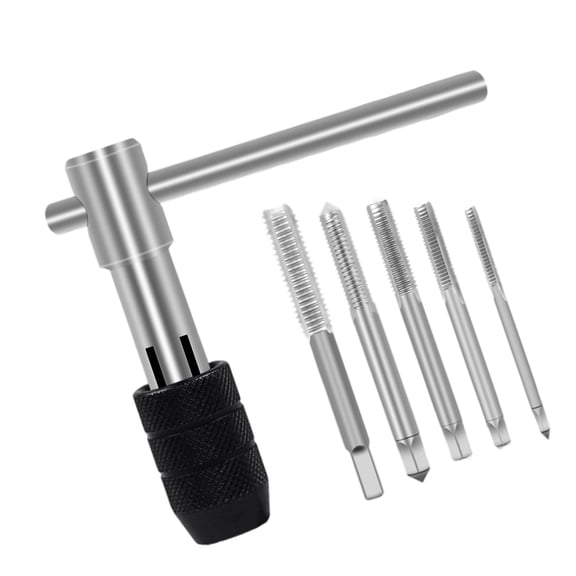High Efficiency Hand Tap Wrench Set For Metal Plastic Threading With Ergonomic Grip And Multiple Size