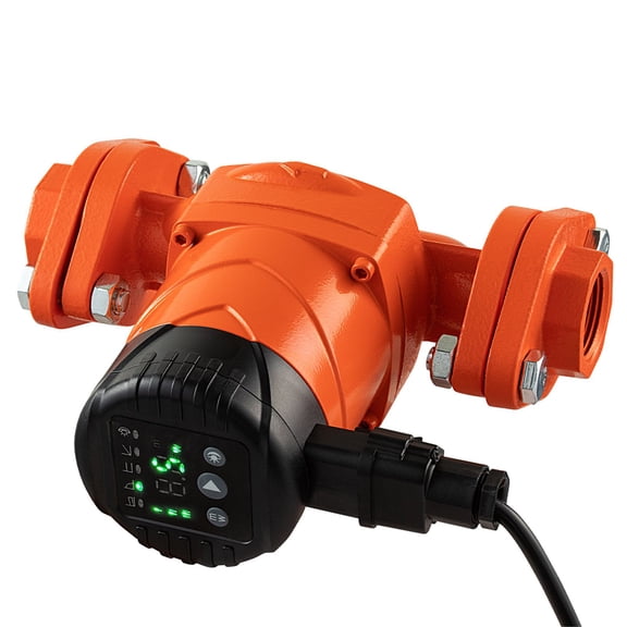 High Efficiency Hot Water Recirculating Pump 16 GPM 120V 20 ft Cast Iron 1 in Flange Check Valve Quiet for Heating