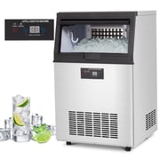 High-Efficiency Ice Maker Machine for Home & Commercial   Reliable Performance   80-90lbs/24H   30lbs Storage   32/48 Cubes per Cycle   Button Control