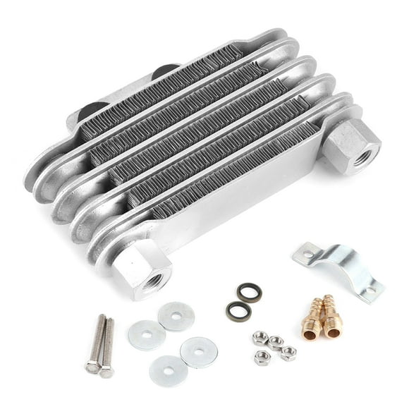 High Efficiency Metal Oil Coolers Easy Installation Efficient Oil Cooling Radiator Quick Fixing for 125CC to 250CC Bikes
