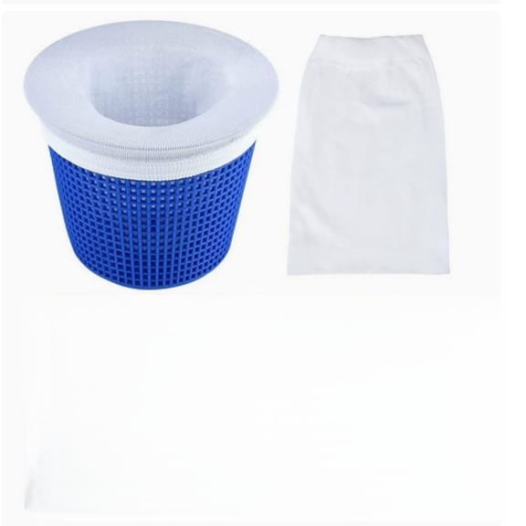 High Efficiency Pool Skimmer Mesh Bag Filter, Fine Mesh Debris Catcher for Swimming Pools, Easy to Clean Reusable Alternative to Disposable Cartridges, Fits Most Standard Skimmer Baskets