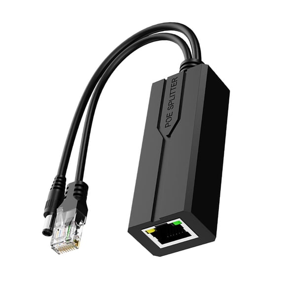 High Efficiency Power Over Ethernet Splitter for 48V to DC12V Conversion Featuring 10/100/1000Mbps Ethernet Speed IEEE802.3AF/AT