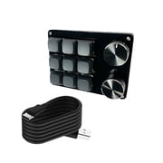 High Efficiency Programmable Keyboards,9/10/12/15Key Mechanical Gaming Keypad for Multimedia and Industrial Use