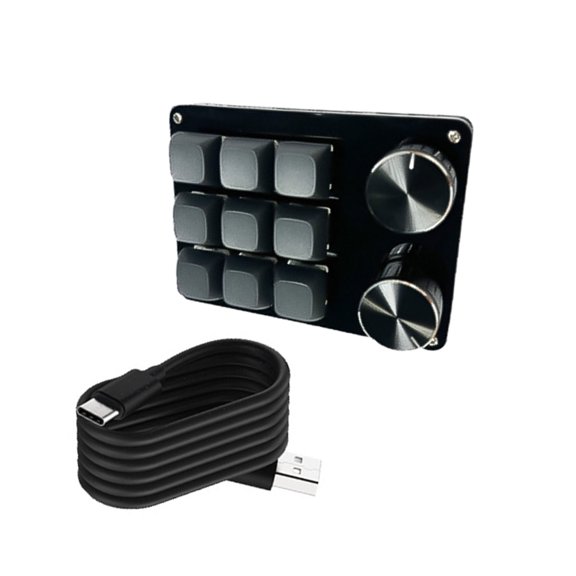 High Efficiency Programmable Keyboards,9/10/12/15Key Mechanical Gaming Keypad for Multimedia and Industrial Use