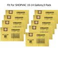 thumbnail image 1 of High Efficiency Shop-Vac 10-14 Gallon Vaccum Bags 90672 , 9067233 Type I Collection Replacements Yellow 9 Pack, 1 of 6