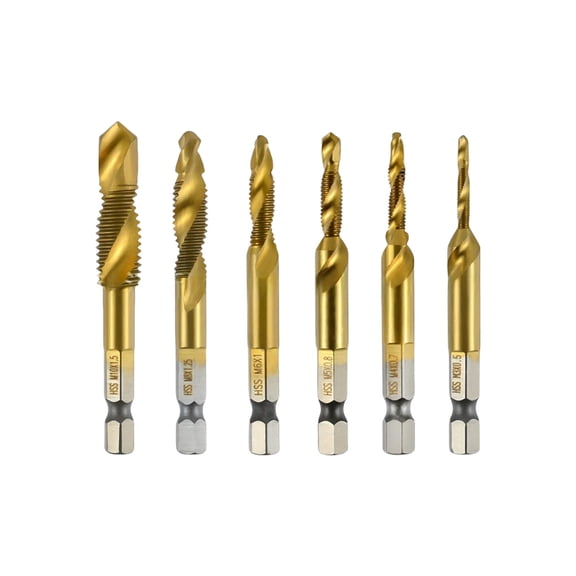 High Efficiency Spirals Flute Tap Hexagonal Shank Multipurpose Screw Thread Taps Tool For Drilling And Deburring
