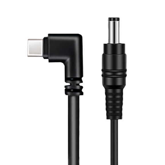 High Efficiency Type C to DC5.5 Power Adapter Cable Quick Charging for Various Electronics Durability PVC Construction