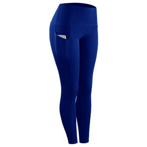 High Elastic Leggings Pant Women Solid Stretch Compression Sportswear Casual With Pocket