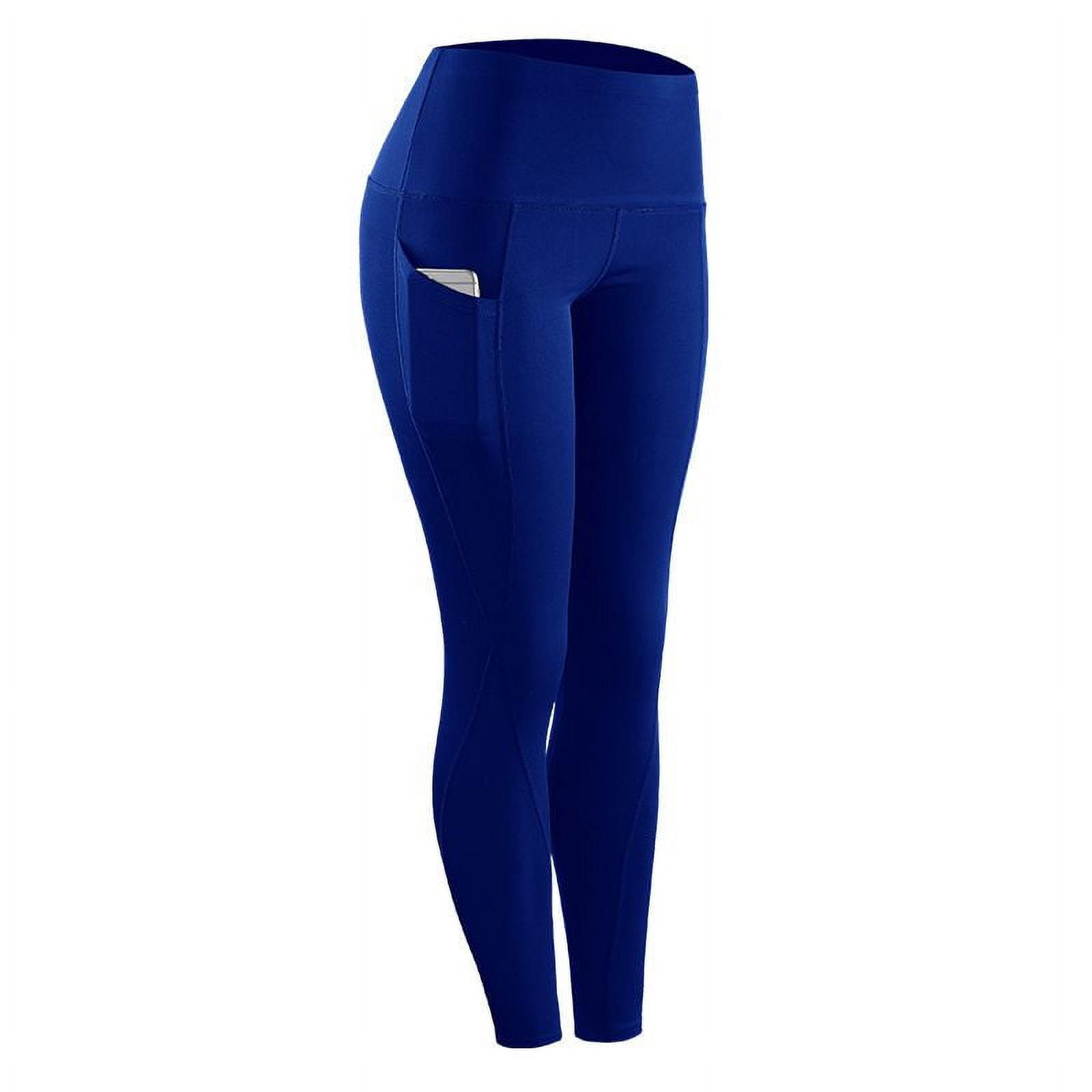 High Waist Yoga Pants with Pockets Tummy Control Yoga Leggings Non See Through 4 Way Stretch Workout Running Tights Walmart