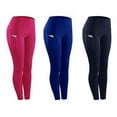 thumbnail image 1 of High Elastic Leggings Pant for Women Solid Stretch Compression Quick-Dry Sportswear ,Yoga Jogging Leggings With Phone Pocket, 1 of 6