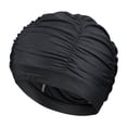 thumbnail image 1 of High Elastic Swimming Cap Bathing Cap Long Hair Cap Water Sport Turban Hats, 1 of 3