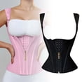 thumbnail image 1 of High Elasticity Body Shaping Waistband for Enhanced Posture | Waist Vest with Retro Zipper Buckle Design | Lightweight Fishbone Support for Comfort, 1 of 3
